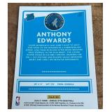 Anthony Edwards Optic RC 2020-21 Donruss Optic #151 Rated Rookie Minnesota Timberwolves Basketball Card