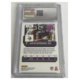 Justin Jefferson Gem Mint 10 2022 Donruss Press Proof Premium #103 Minnesota Vikings Football Card