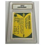 Troy Aikman RC Graded Gem Mint 10 1989 Topps Traded #70T Rookie Football Card