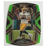 Jordan Love RC Die Cut Club Level Prizm 2020 Select #247 Rookie Green Bay Packers Football Card