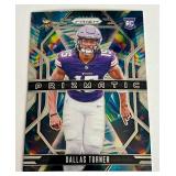 Dallas Turner RC 2024 Prizm #17 Prizmatic Insert Rookie Football Card Minnesota Vikings