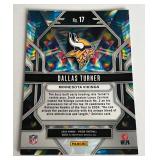 Dallas Turner RC 2024 Prizm #17 Prizmatic Insert Rookie Football Card Minnesota Vikings