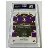 Justin Jefferson PSA 10 Gem Mint 2023 Select Blue Prizm #65 Minnesota Vikings Football Card