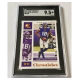 Justin Jefferson RC SGC 9.5 Mint+ 2020 Chronicles Bronze #62 Rookie Minnesota Vikings Football Card