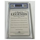 Donald Trump Gem Mint 10 2023 Leaf Legends Achievement #LA04 Card