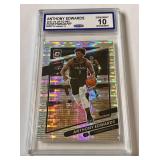 Anthony Edwards Gem Mint 10 2021-22 Optic Silver Prizm Pulsar #83 Minnesota Timberwolves Basketball Card