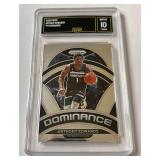 Anthony Edwards 10 Gem Mint 2020 Prizm Dominance #17 Minnesota Timberwolves Basketball Card