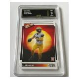 JJ McCarthy RC Graded 9 Mint 2024 Score Hot Rookies #11 Minnesota Vikings Football Card