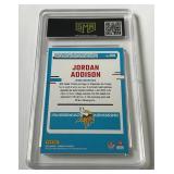 Jordan Addison Graded 10 Gem Mint RC 2023 Donruss Rated Rookie #368 Minnesota Vikings Football Card