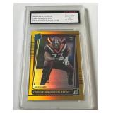 Christian Darrisaw Graded 10 Gem Mint RC 2021 Donruss Rated Rookie Press Proof Premium #340 Minnesota Vikings Football Card