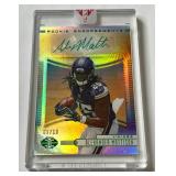 Alexander Mattison Emerald RC Auto SP 9/10 2019 Illusions Rookie Endorsements #RE-AMA Rookie Signed Minnesota Vikings Football Card