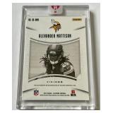 Alexander Mattison Emerald RC Auto SP 9/10 2019 Illusions Rookie Endorsements #RE-AMA Rookie Signed Minnesota Vikings Football Card