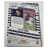 Dallas Turner Thick Stock RC 329/340 2024 Absolute #117 Rookie Minnesota Vikings Football Card