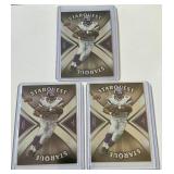 Adrian Peterson 2008 Upper Deck Starquest 3 Card Lot 1st Edition and Base Lot Minnesota Vikings Football