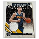 Nikola Jokic Relic 2020-21 Donruss Jersey Series Game Work #JS-NJK Basketball Card