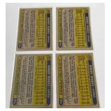 Barry Bonds 4 RC Lot 1987 Topps #320 Rookie Baseball Cards