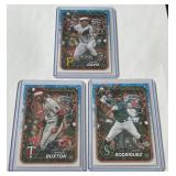 Jose Rodriguez, Byron Buxton, Henry Davis 3 Card Variation SP Baseball Card Lot