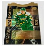 Kirill Kaprizov Gold Foil Die Cut 2023-24 Upper Deck Extended series Silver Skates #SS-15 Minnesota Wild Hockey Card