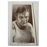 1938 Boxing Personalities Walter Neusel #31 WA&AC Churchman Vintage Card