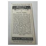 1938 Boxing Personalities Walter Neusel #31 WA&AC Churchman Vintage Card