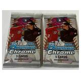 2023 Bowman Chrome 2 Pack Baseball Card Lot