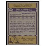 Earl Campbell RC 1979 Topps #390 Houston Oilers Football Card
