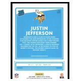 Justin Jefferson RC 2020 Donruss Optic Rated Rookies Autographs #163 Minnesota Vikings Football Card