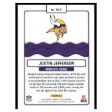 Justin Jefferson 2023 Donruss Elite Title Waves #TW-5 Minnesota Vikings Football Card
