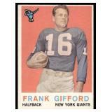 Frank Gifford 1959 Topps #20 New York Giants Football Card