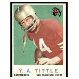 Y.A. Tittle 1959 Topps #130 San Francisco 49ers Football Card