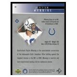 Peyton Manning 1999 Upper Deck HoloGrFX NFL 24/7 #N4 Indianapolis Colts Football Card