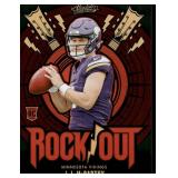 J.J. McCarthy RC 2024 Absolute Rock Out Insert #RO-JMY Minnesota Vikings Football Card
