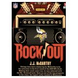 J.J. McCarthy RC 2024 Absolute Rock Out Insert #RO-JMY Minnesota Vikings Football Card
