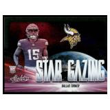 Dallas Turner RC 2024 Absolute Star Gazing Insert #SG-DTR Minnesota Vikings Football Card