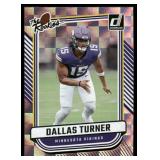 Dallas Turner RC 2024 Donruss The Rookies #TR-9 Minnesota Vikings Football Card
