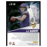 J.J. McCarthy RC 2024 Absolute By Storm Insert #BS-JMY Minnesota Vikings Football Card