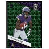 Jordan Addison RC 2023 Panini Rookies & Stars Green #157 Minnesota Vikings Football Card