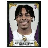 Justin Jefferson RC 2020 Panini Sticker & Card Collection #92 Minnesota Vikings Football Card