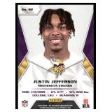 Justin Jefferson RC 2020 Panini Sticker & Card Collection #92 Minnesota Vikings Football Card