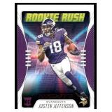 Justin Jefferson RC 2020 Panini Rookies & Stars Rookie Rush #RR-17 Minnesota Vikings Football Card