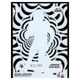 Jordan Addison RC 013/299 2023 Panini Illusions Funkadelic Light Blue #17 Minnesota Vikings Football Card