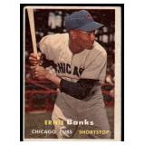 Ernie Banks 1957 Topps #55 Chicago Cubs Baseball Card