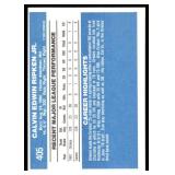 Cal Ripken, Jr. RC 1982 Donruss #405 Baltimore Orioles Baseball Card