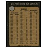 Babw Ruth / Hank Aaron / Willie Mays All-Time Home Run Leaders 1973 Topps #1  Baseball Card