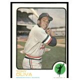 Tony Oliva 1973 Topps #80 Minnesota Twins Baseball Card