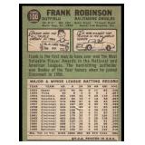 Frank Robinson 1967 Topps #100 Baltimore Orioles Baseball Card
