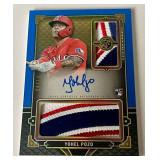Yohel Pozo /10 Nasty Patch Auto RC 2022 Topps Triple Threads Certified #RFPAR-YP, numbered 04/10, Baseball Card