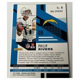 Philip Rivers /199 2017 Unparalleled Hyperplaid Refractor #91, numbered 117/199, Football Card