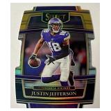 Justin Jefferson Die Cut 2021 Select Prizm #23 Minnesota Vikings Football Card