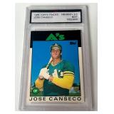 Jose Canseco RC Graded 8.5 NM-MT+ 1986 Topps Traded #20T Rookie Baseball Card